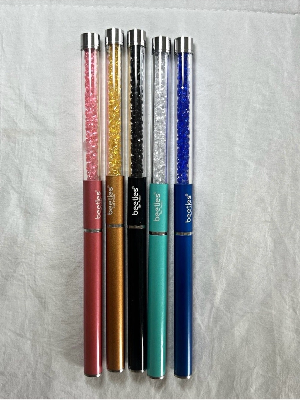 Crystal Top Ballpoint Pen - Assorted Colors (Pink, Gold, Black, Teal, Blue)